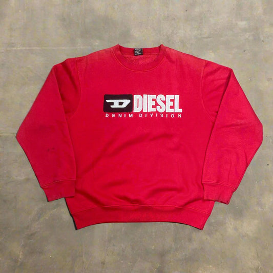 90s DIESEL spellout sweatshirt (L)