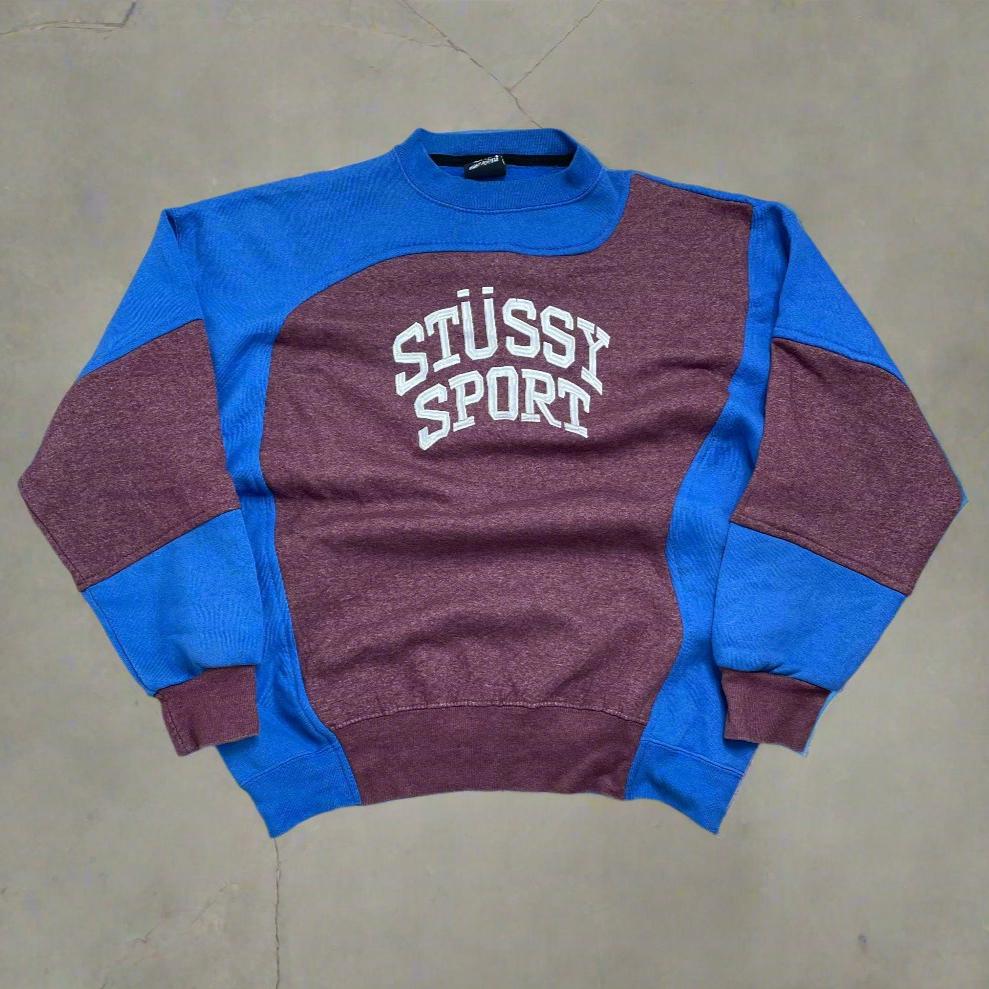 Rework STUSSY sport sweatshirt (XL)