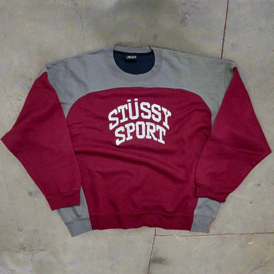 Rework STUSSY SPORT sweatshirt (L/XL)