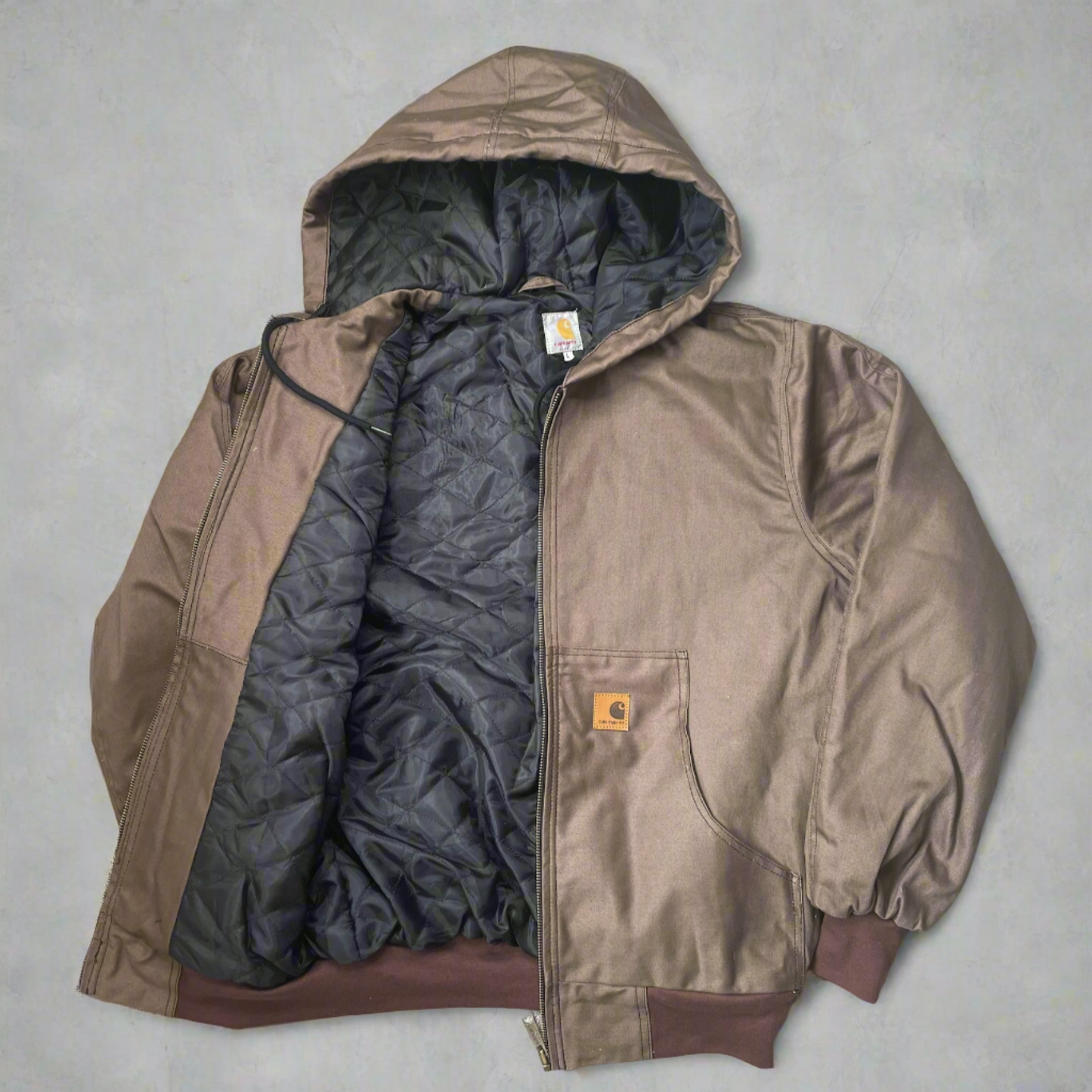 Vintage Rework Carhartt Brown Hooded Jacket