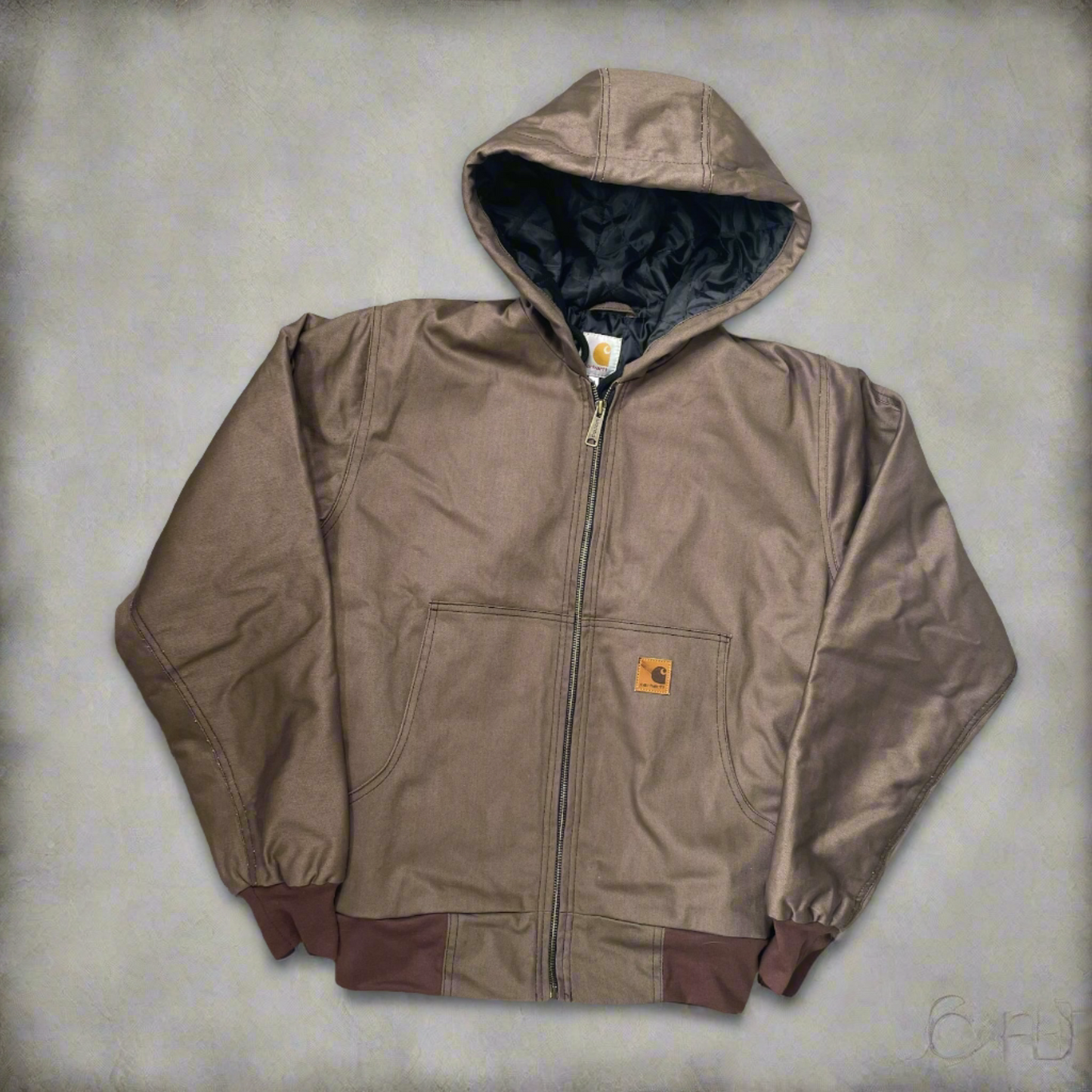 Vintage Rework Carhartt Brown Hooded Jacket