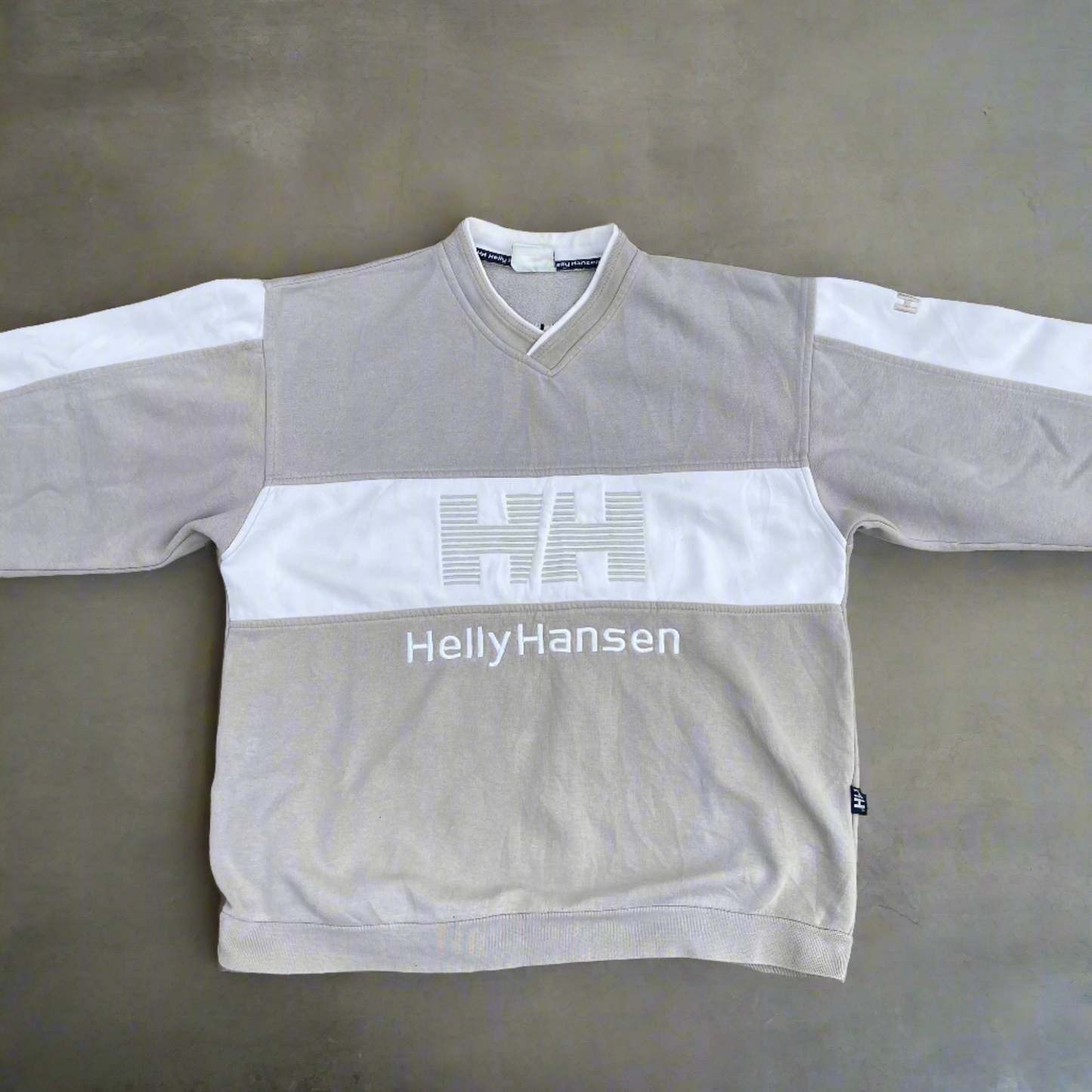 vintage HellyHansen embroidered spellout sweatshirt