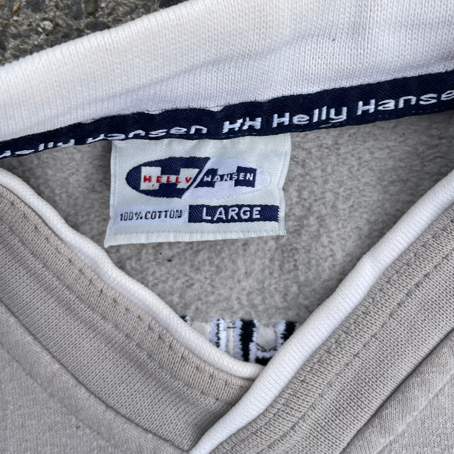 vintage HellyHansen embroidered spellout sweatshirt