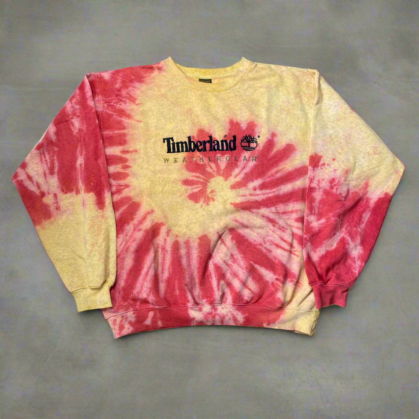 Vintage Timberland sweatshirt- Upcycle Tie-Dye