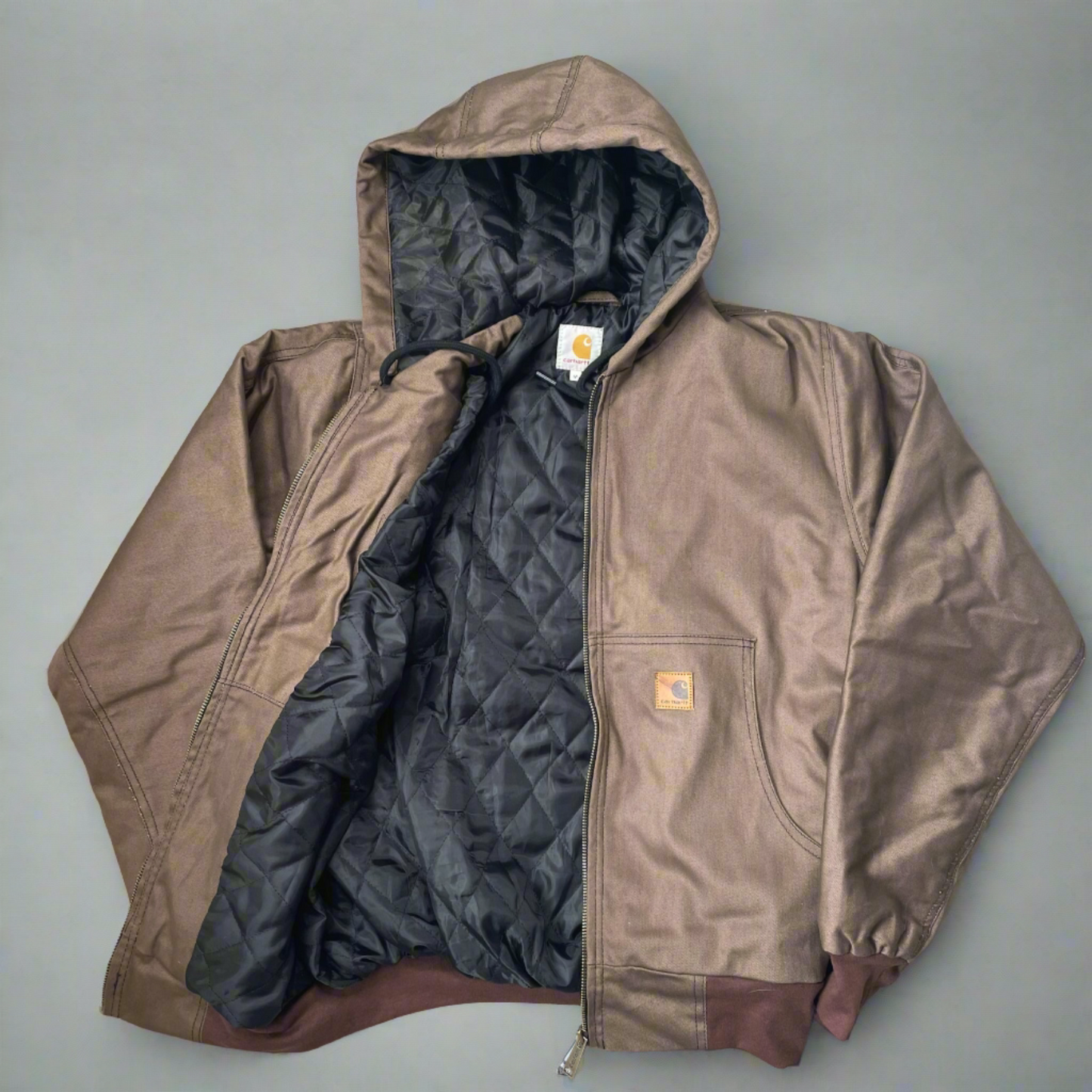 Vintage Rework Carhartt Brown Hooded Jacket