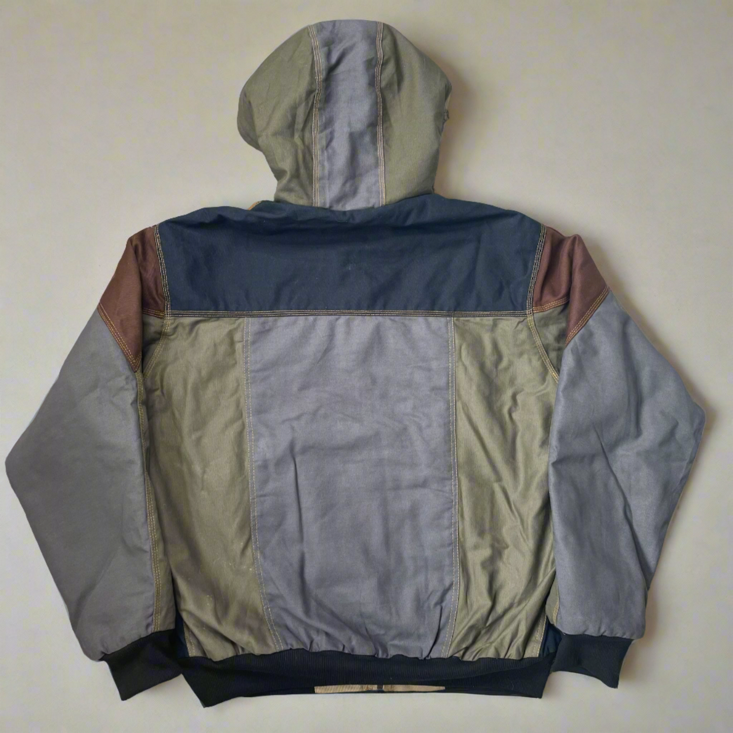 Vintage Rework Carhartt Hooded Patchwork Jacket